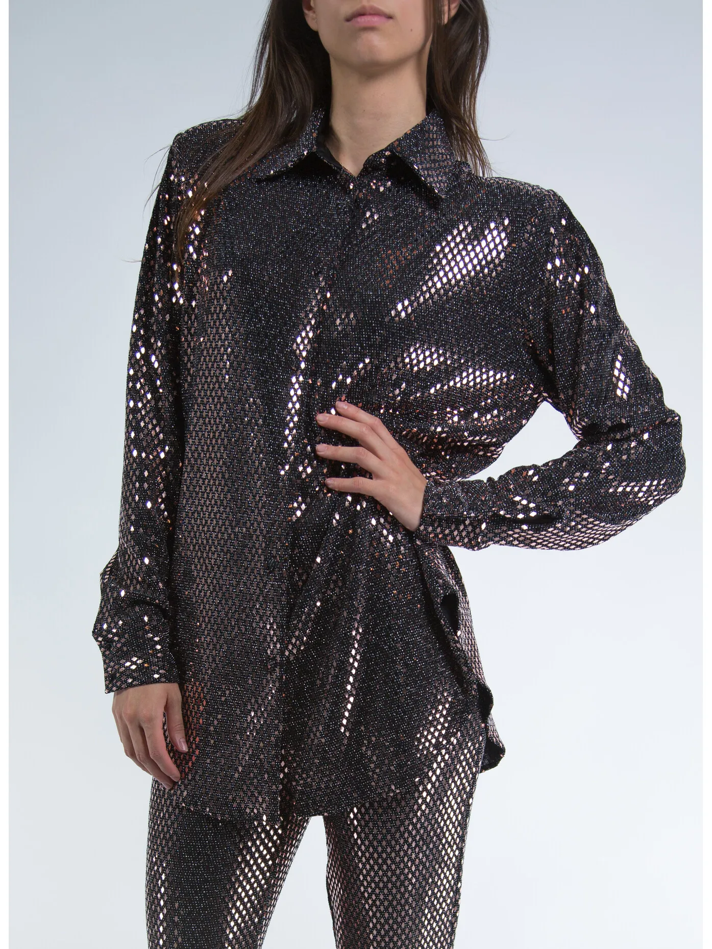     -NINEMINUTES    -CAMICIA THE UP PAILLETTES-