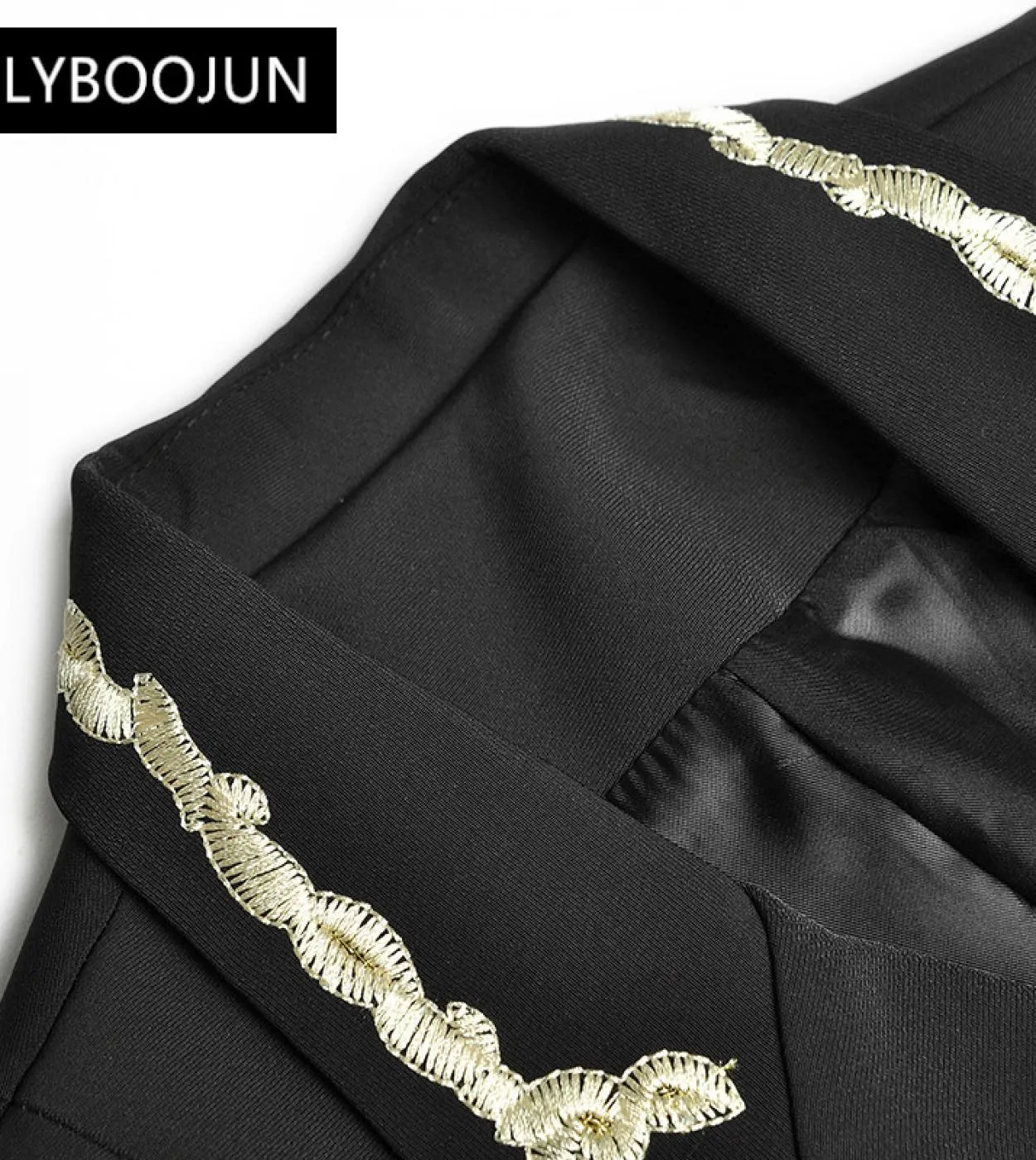 2022 Luxury Designer Runway Trench Donna Ricamo Colletto per la sera Cintura a maniche lunghe Doppio petto Capispalla nero Overc