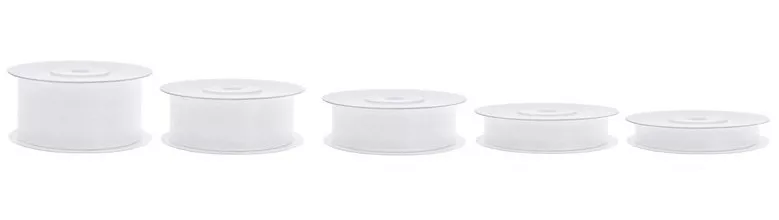 25m Chiffon Ribbon bianco 25mm