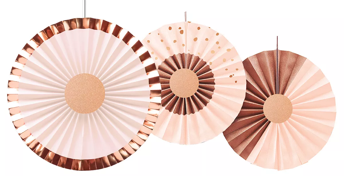 3 rosette rosa oro Elegant blush