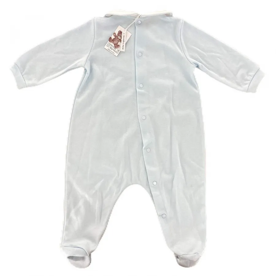 A68 tutina bimbo BOY COMME SI COMME CA cotton light blue rompers kids