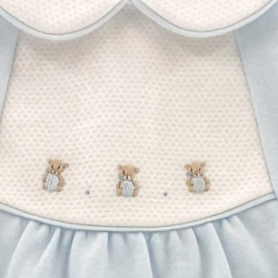 A68 tutina bimbo BOY COMME SI COMME CA cotton light blue rompers kids