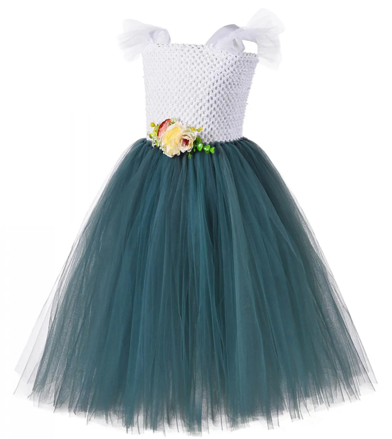 Abiti da ragazza di fiori per matrimoni Costume da spettacolo teatrale per bambini Costume da spettacolo per ragazze Tutu Abito