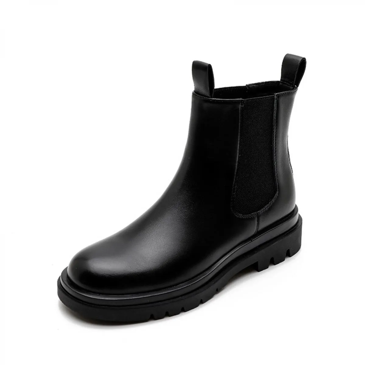 Abito da banchetto per feste di moda da donna di alta qualità Stivali Chelsea Autunno Inverno Scarpe con plateau Stivali in morb