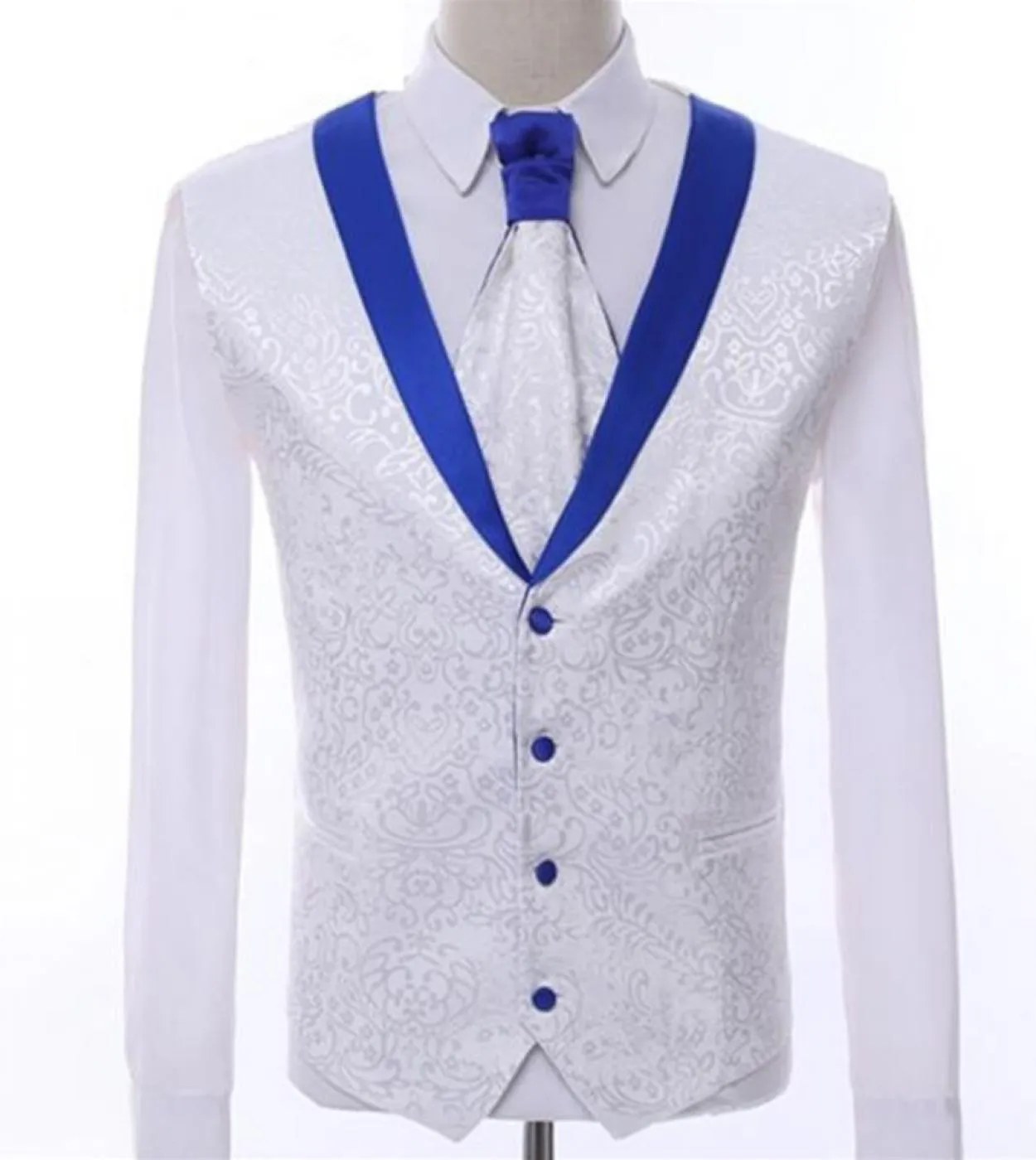 Abito da uomo 3 pezzi Set Abiti da sposa da uomo Tailor Made One Button Smoking da sposo formale Business giacca  pantaloni