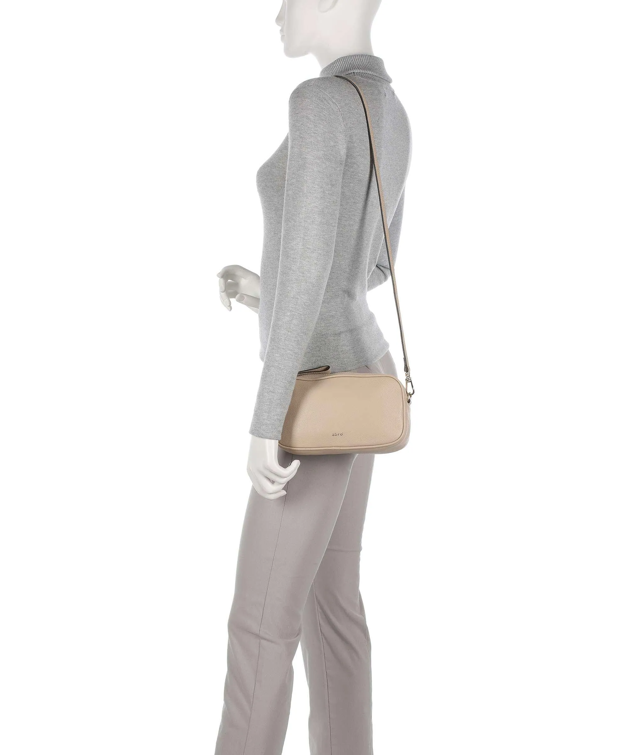  Abro Dalia Tina Borsa a tracolla pelle di vacchetta grana beige  