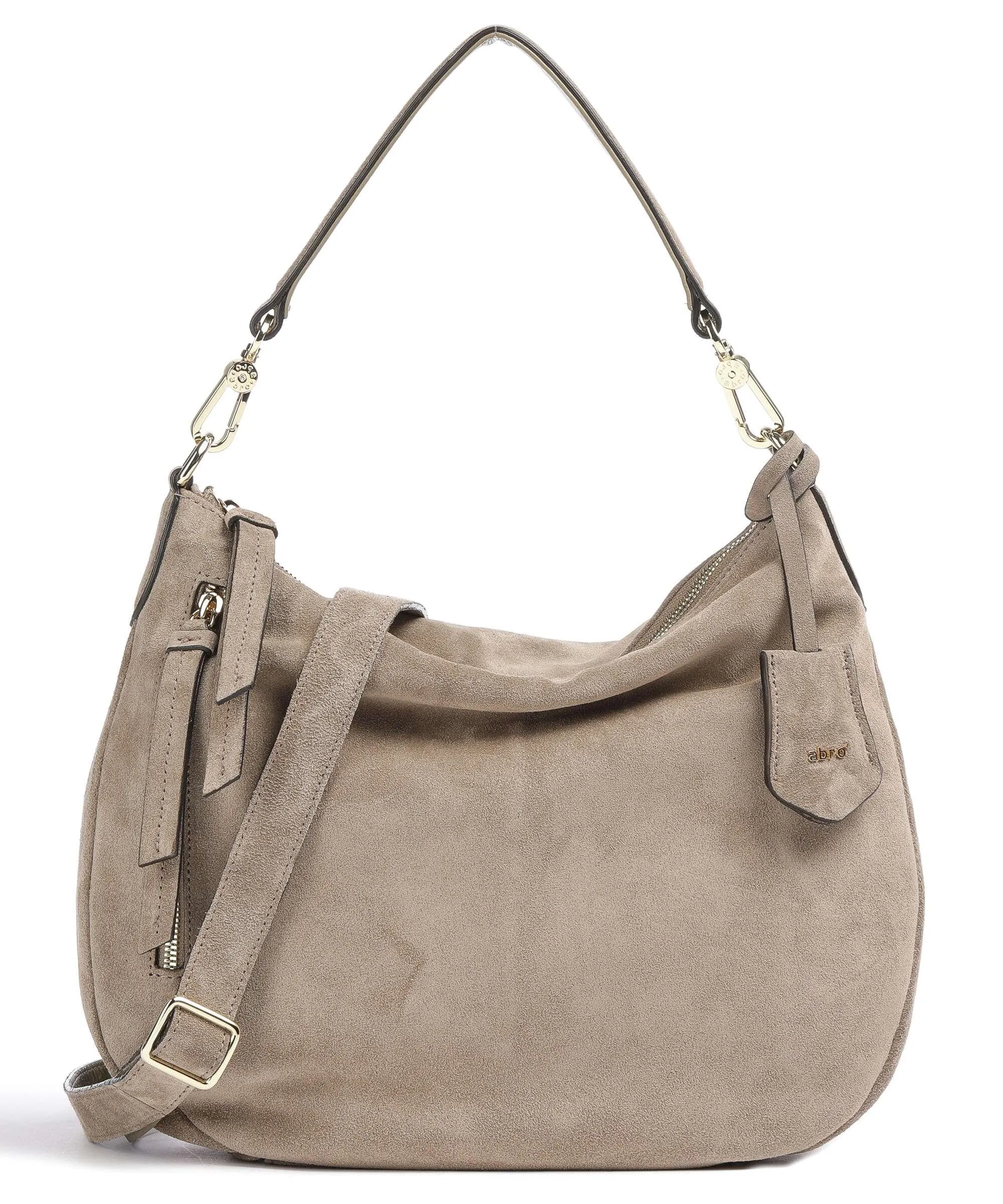  Abro Kaleido Juna Borsa hobo pelle di vitello ruvida beige  