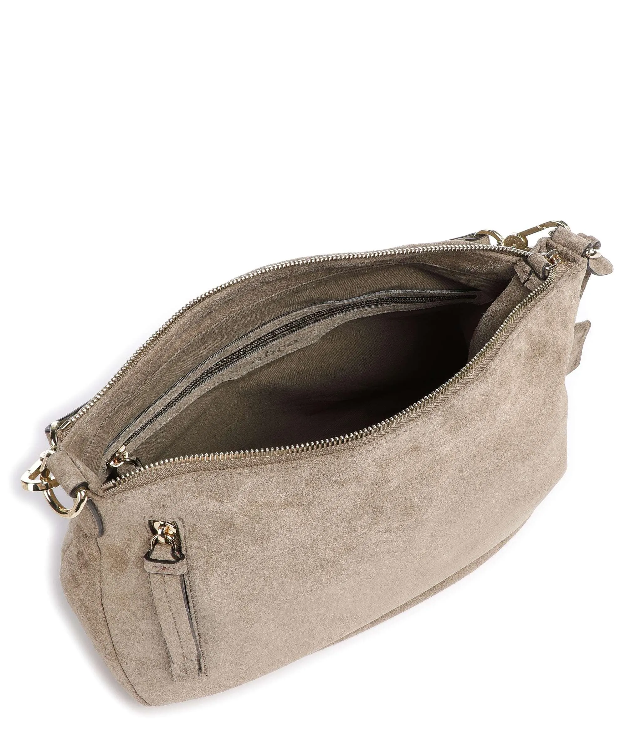  Abro Kaleido Juna Borsa hobo pelle di vitello ruvida beige  