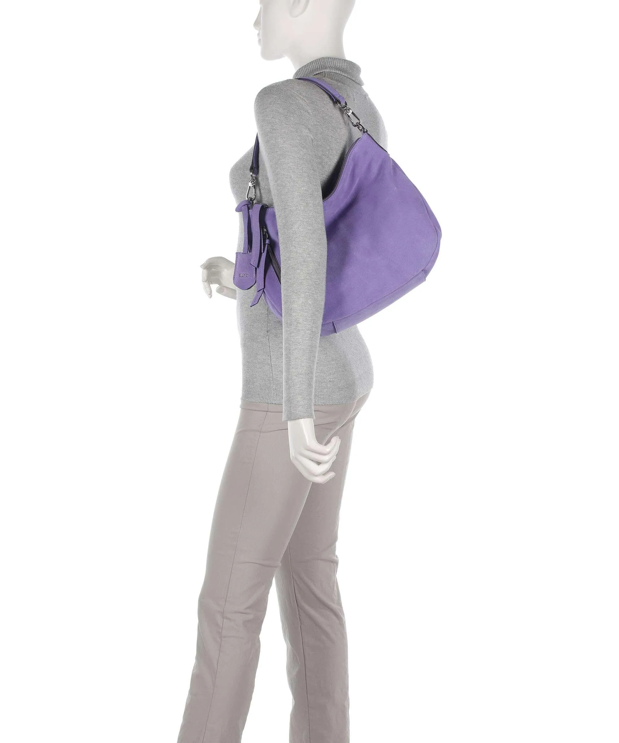  Abro Kaleido Juna Borsa hobo pelle di vitello ruvida viola  