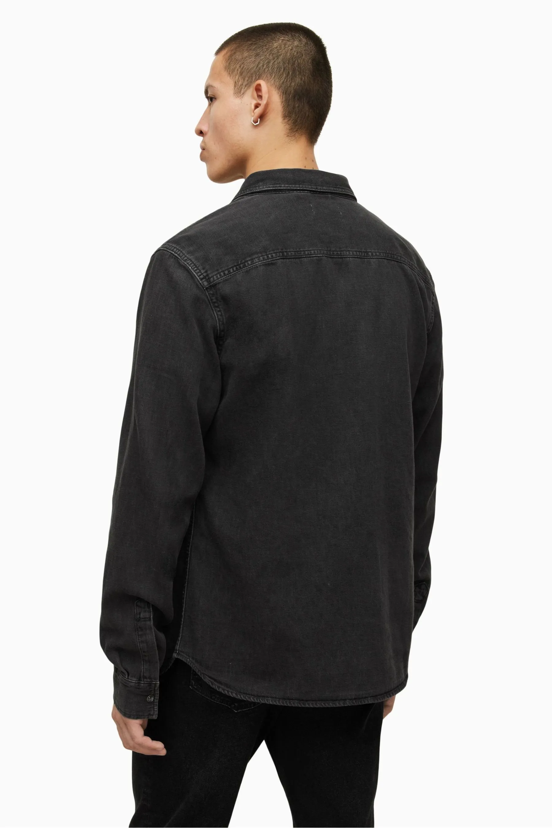 AllSaints - Gleason - Camicia Manica lunga camicia