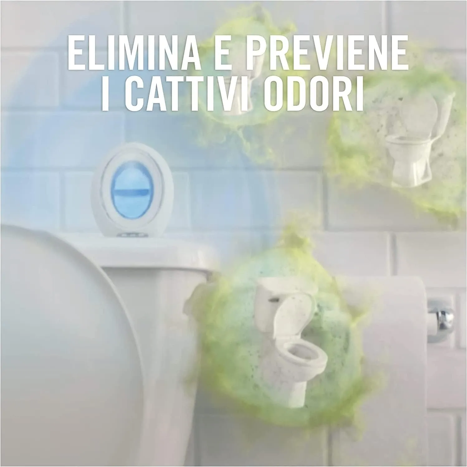 Ambi Pur Bagno Profumatore Per Ambienti, 5 Profumatori Bagno, Fragranza Nuvole Di Cotone, Diffusore Ambiente Con Tecnologia Elim