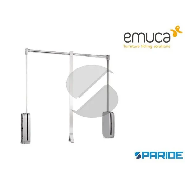 APPENDIABITI ARMADI REGOLABILE 600-830 MM 12 KG ACCIAIO CROMATO 7030111 EMUCA