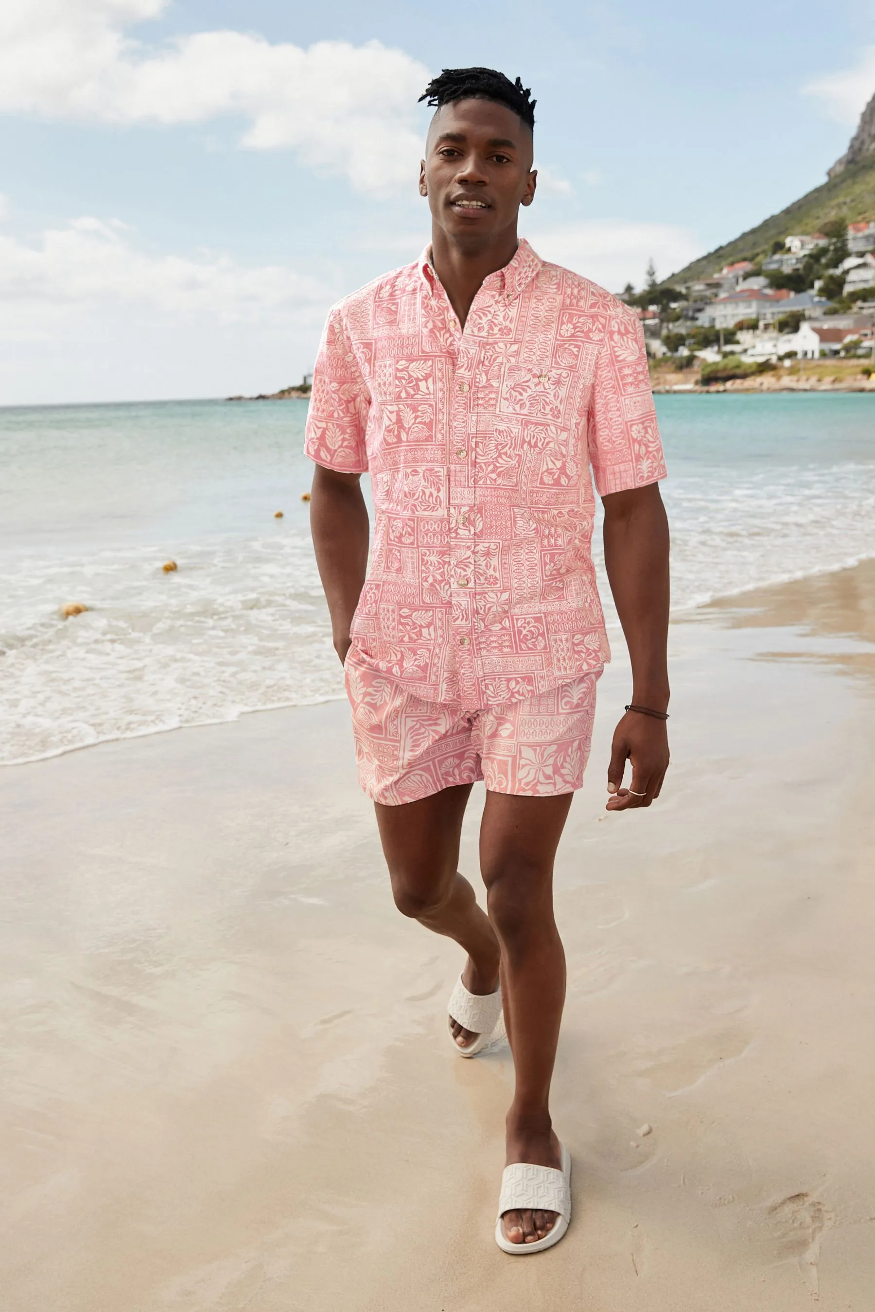 Artisan Rosa luce  - Camicia Floreale camicia con maniche a camicia