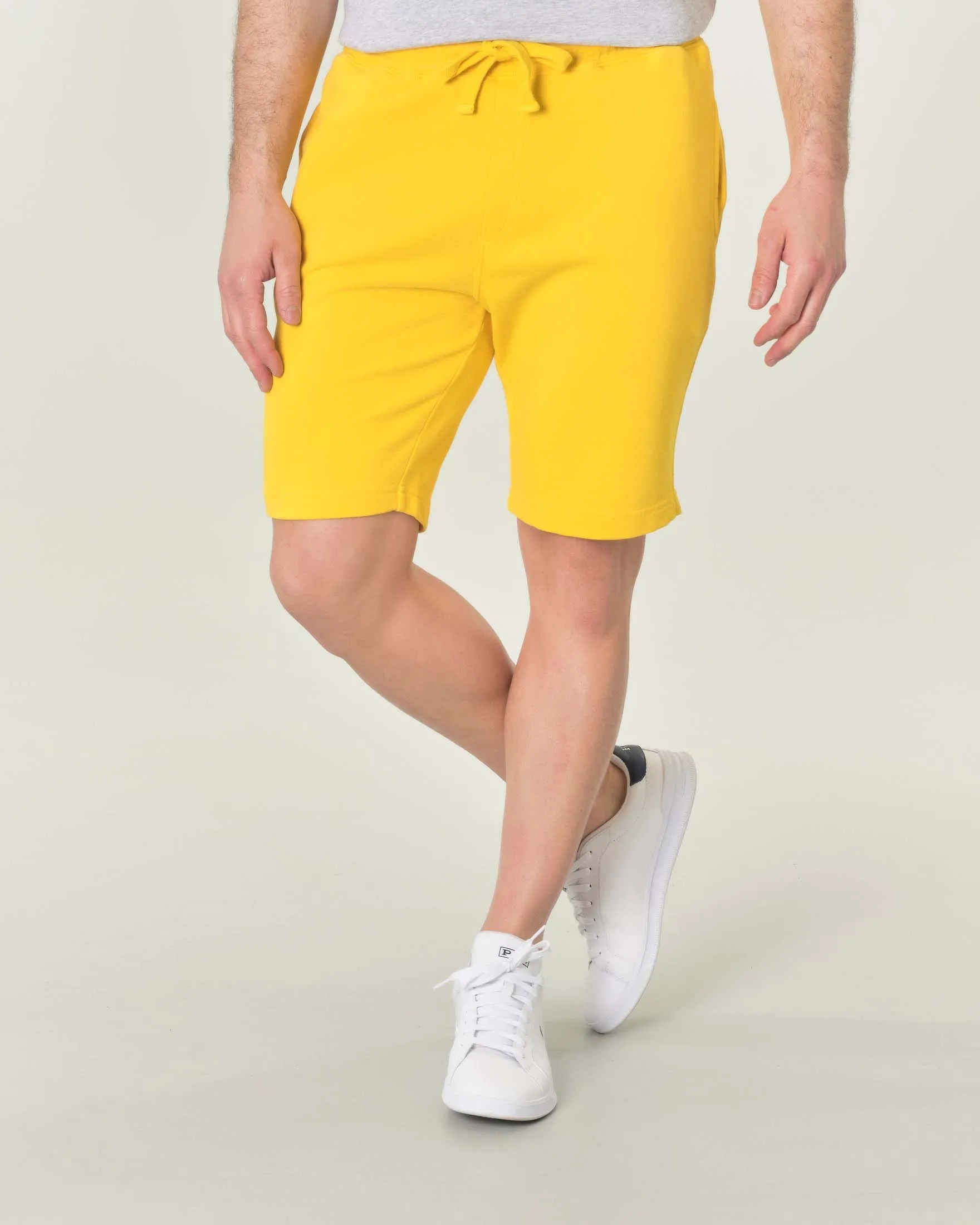 Bermuda giallo in pima cotton peruviano