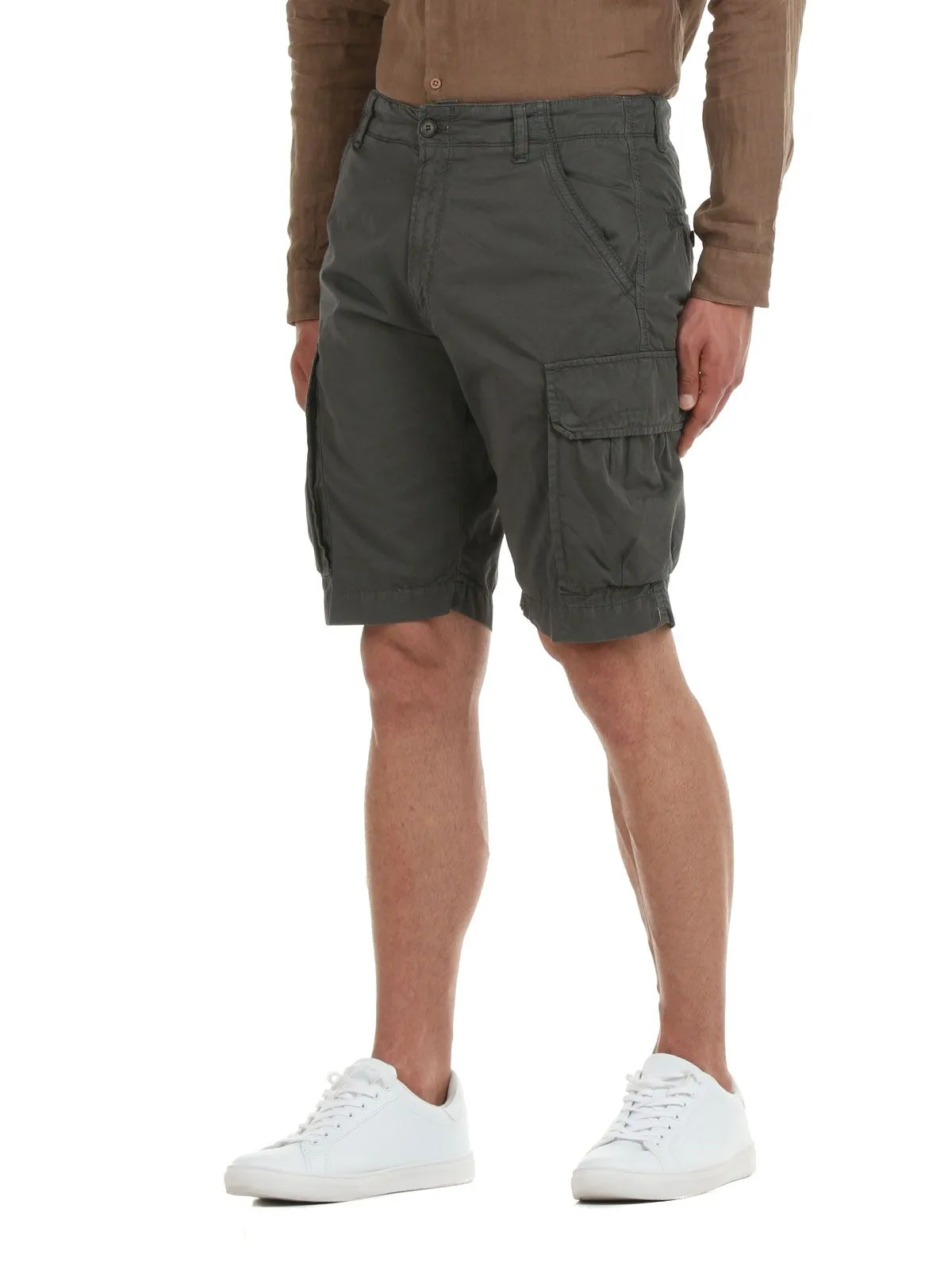 BERMUDA GRIGIO CON MAXI TASCONI