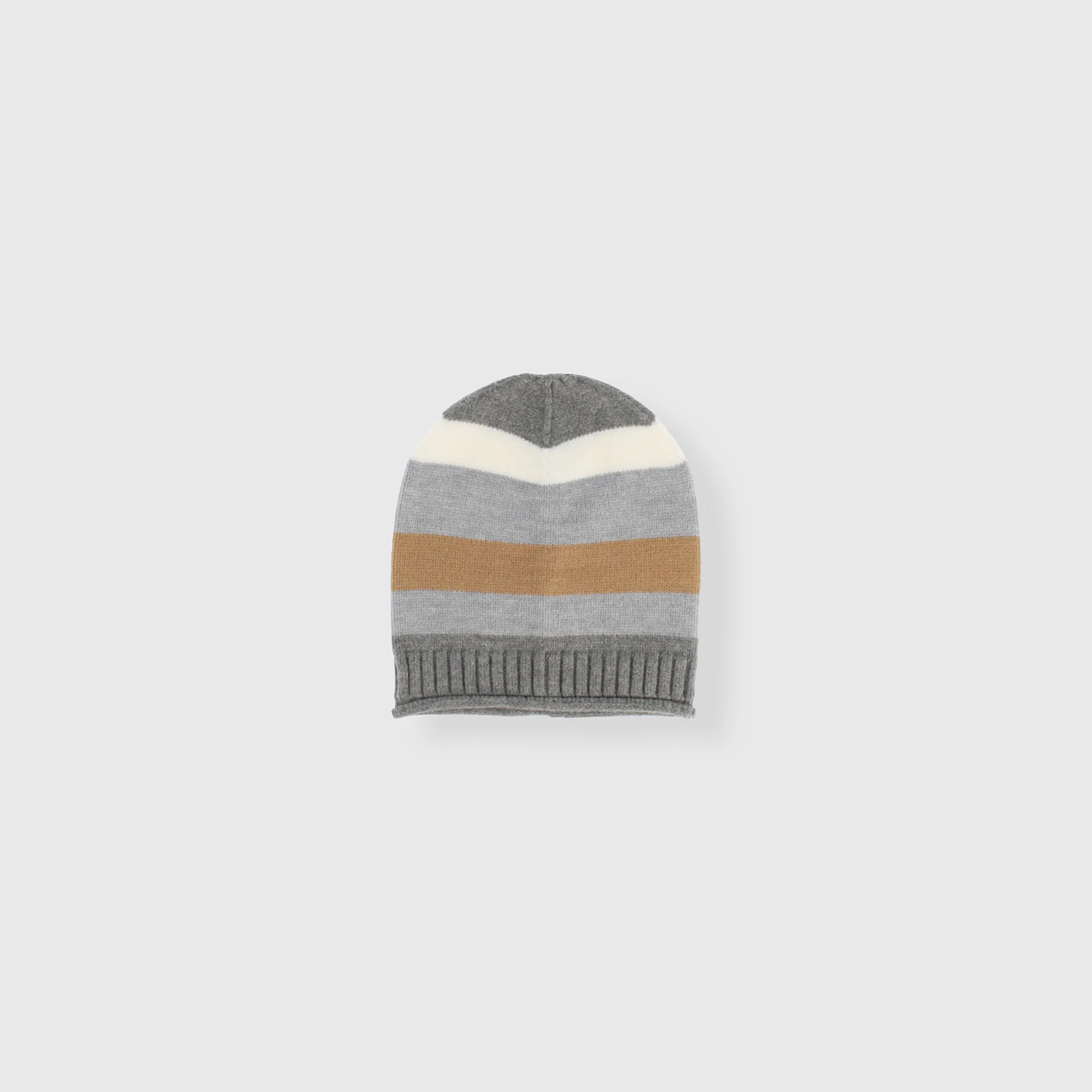 Berretto in maglia da bambino, GRIGIO            