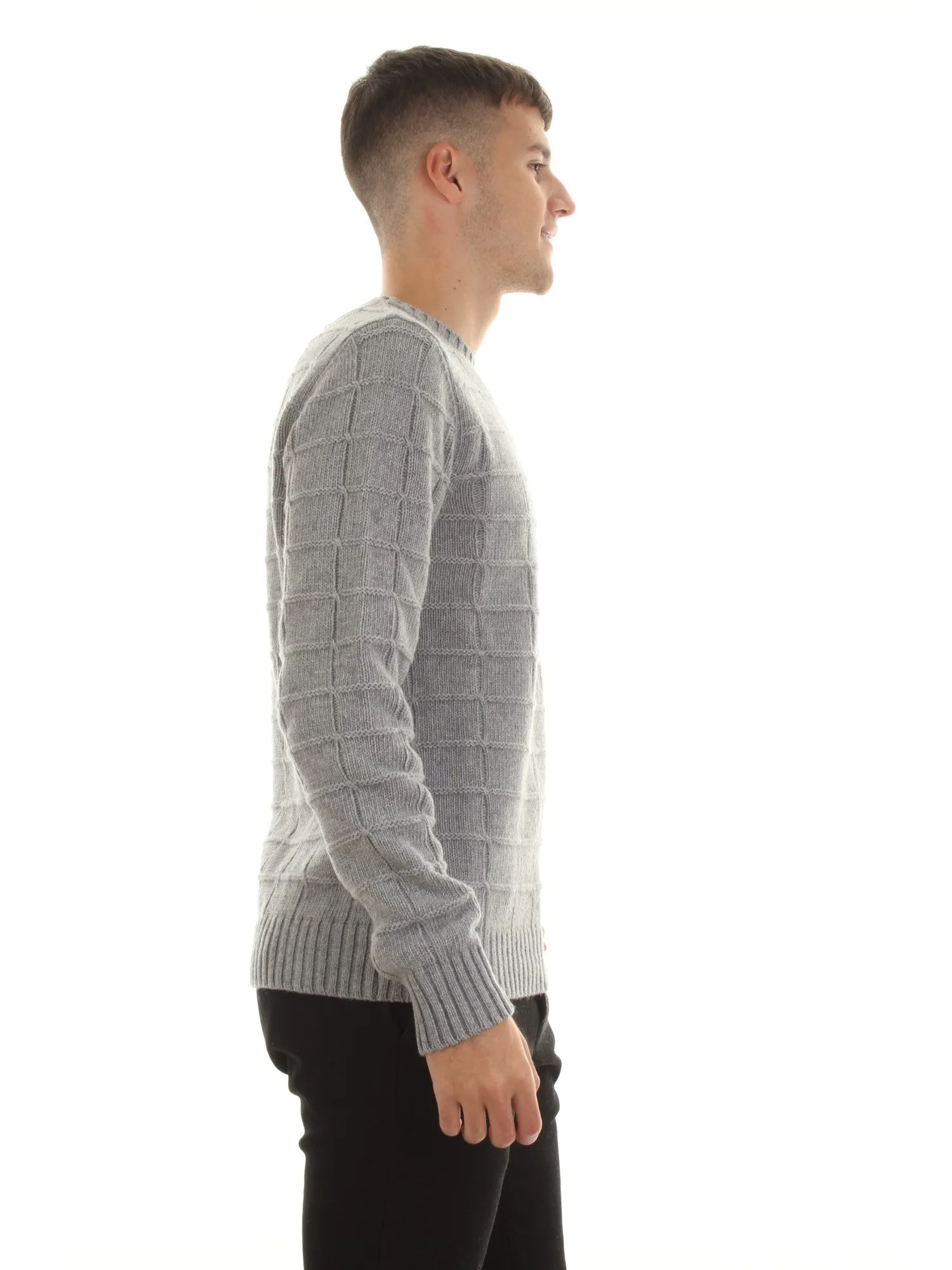BICOLORE Maglione girocollo misto lana Grigio