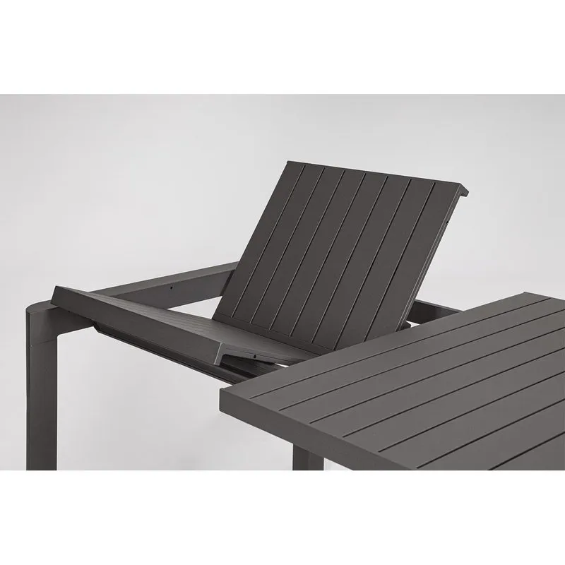 Bizzotto outdoor Tavolo allungabile Kiplin 180-240x100 antracite cx23