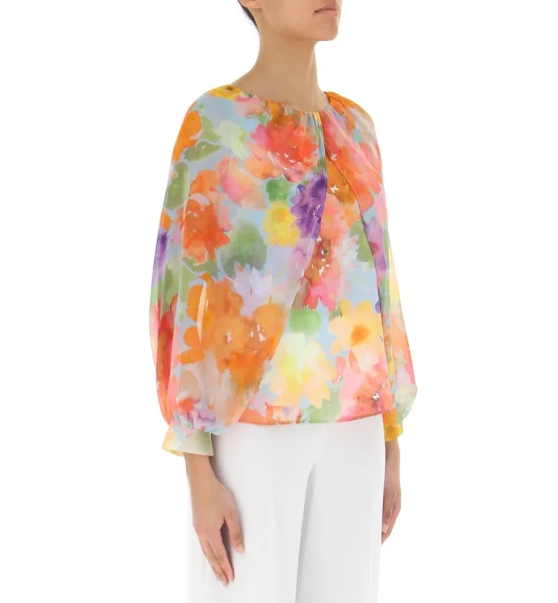 Blusa maniche lunghe