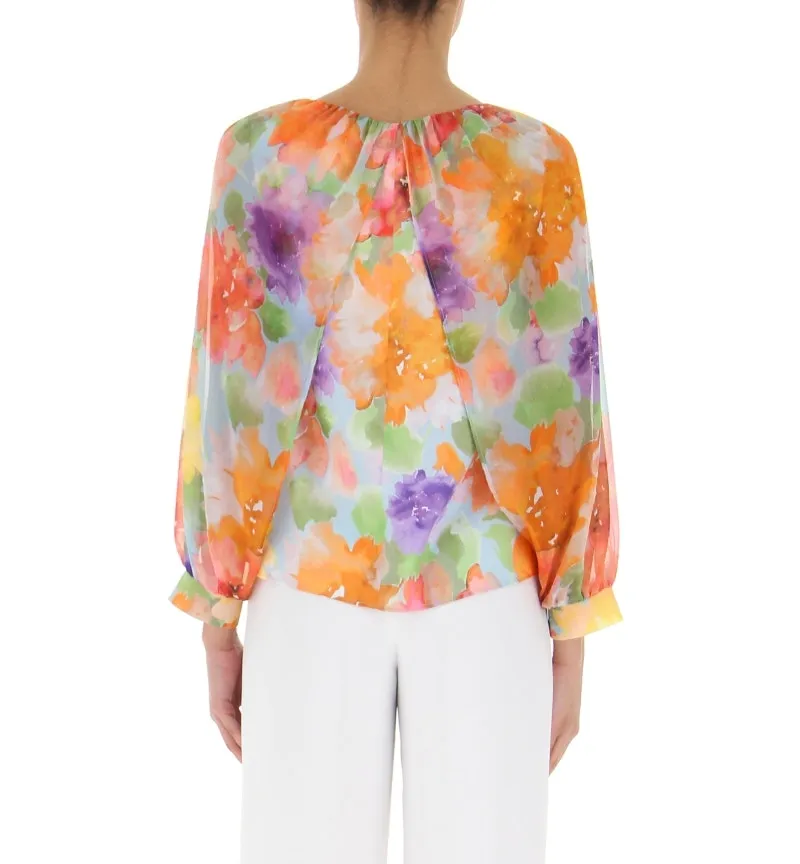 Blusa maniche lunghe