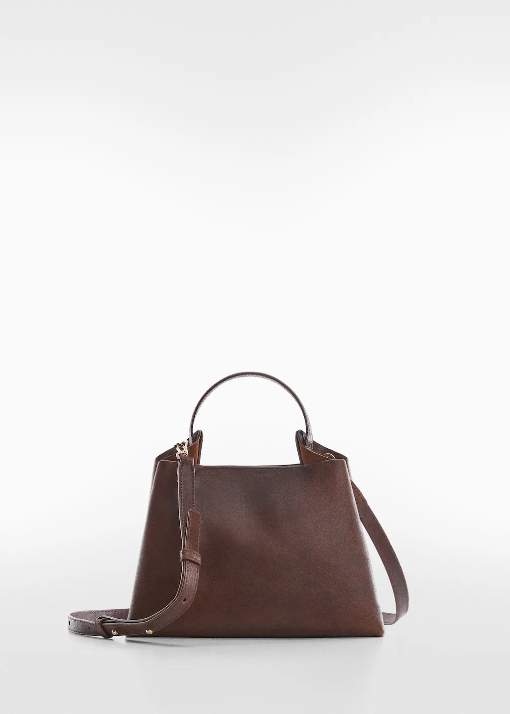 Borsa manico pelle