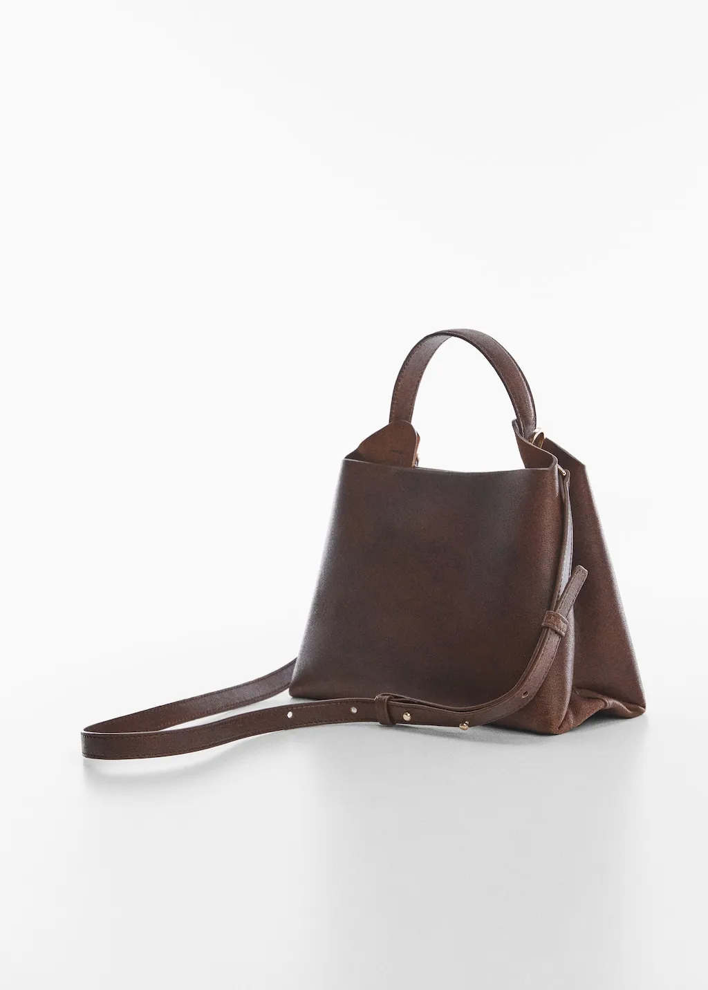 Borsa manico pelle