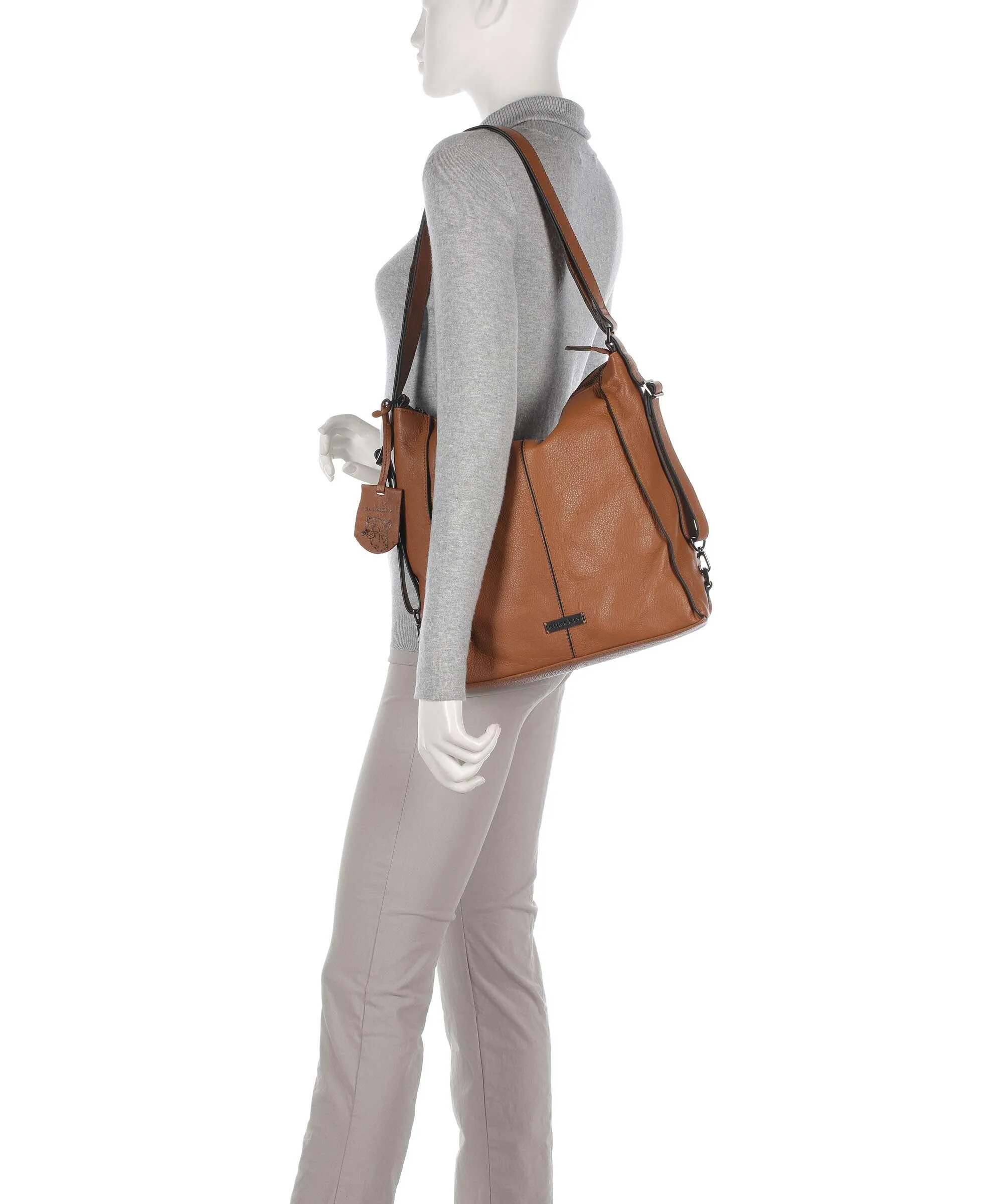  Burkely Mystic Maeve Borsa a zainetto pelle granulata cognac  