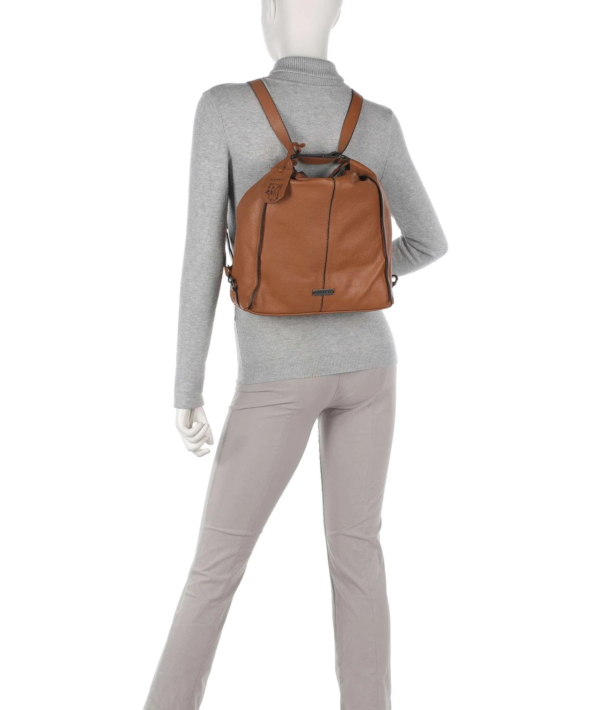 Burkely Mystic Maeve Borsa a zainetto pelle granulata cognac  