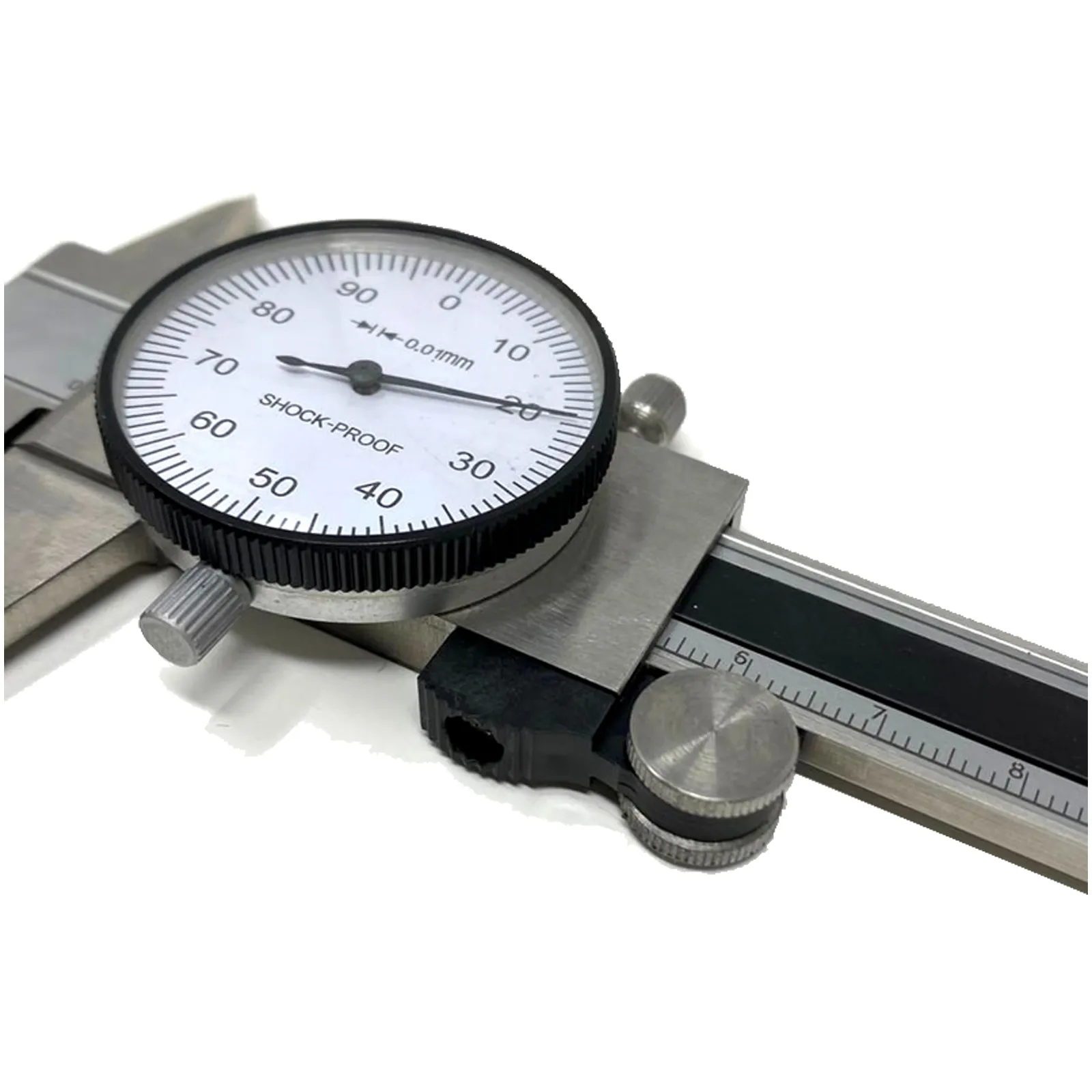 Calibro Analogico con Orologio BORLETTI Misura 0-200mm Precisione 0,01mm Scala 250mm articolo COD21S