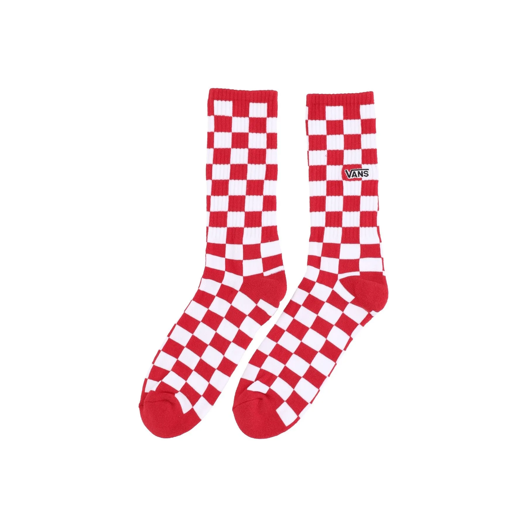 Calza Media Uomo Checkerboard Crew Ii Red/white