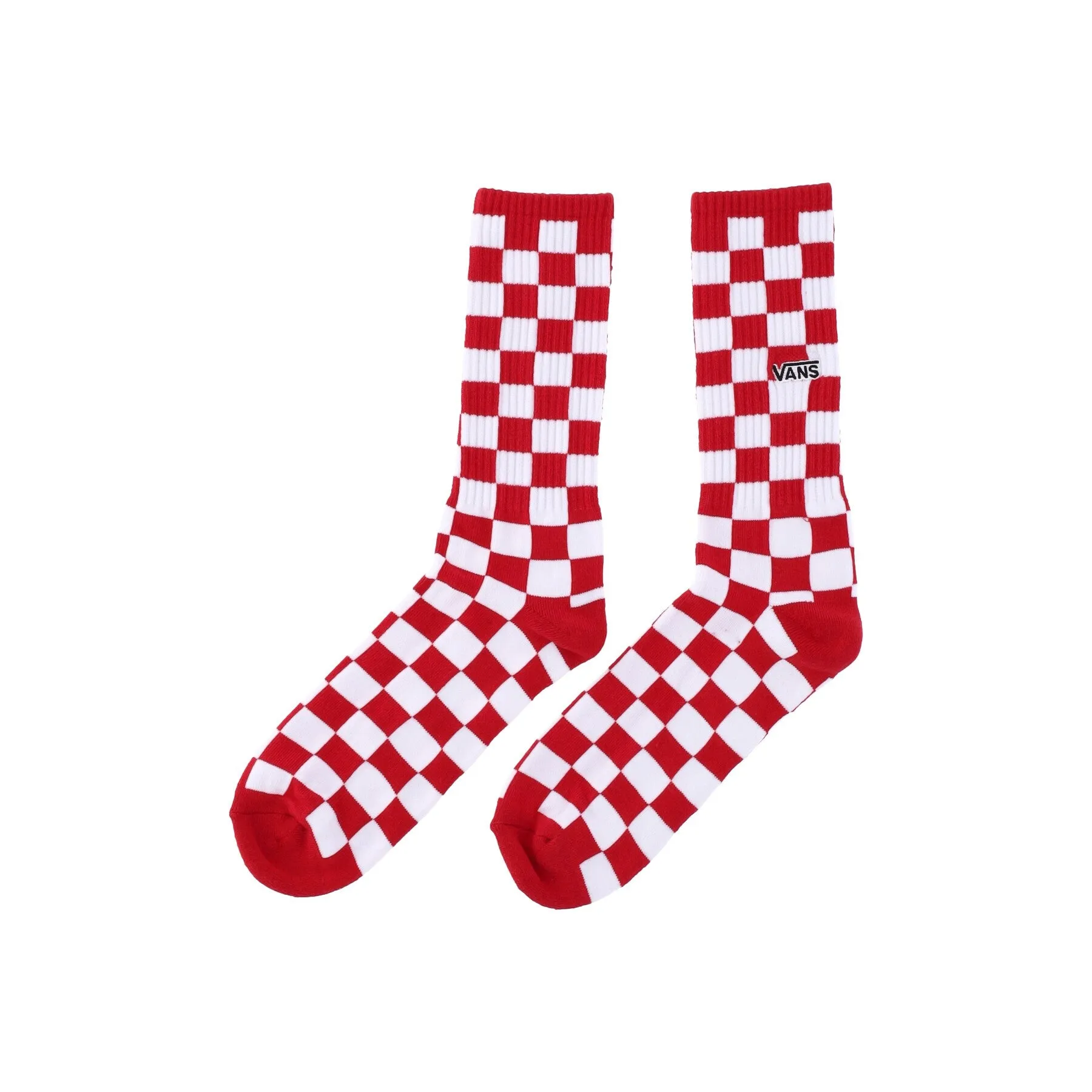 Calza Media Uomo Checkerboard Crew Ii Red/white