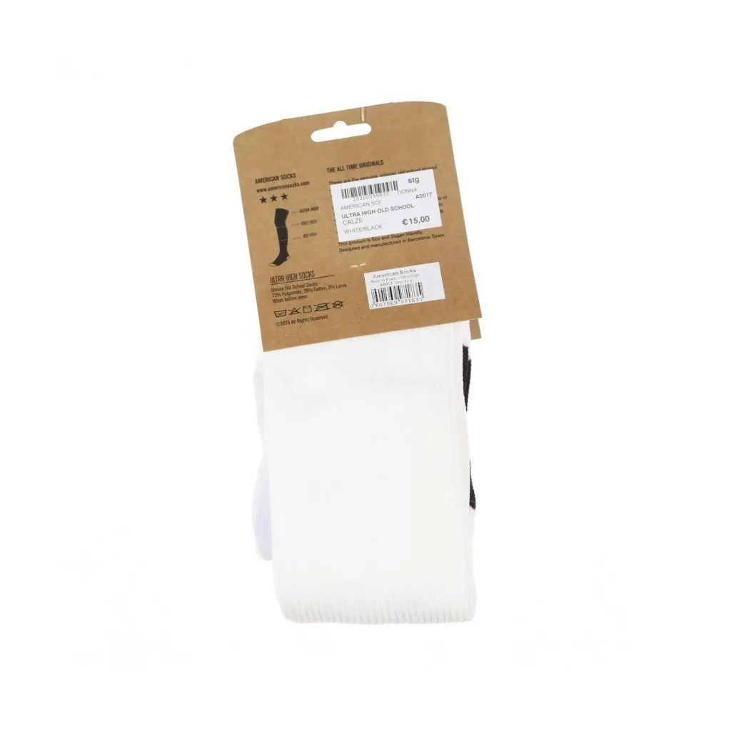 CALZE ULTRA HIGH OLD SCHOOL WHITE/BLACK
