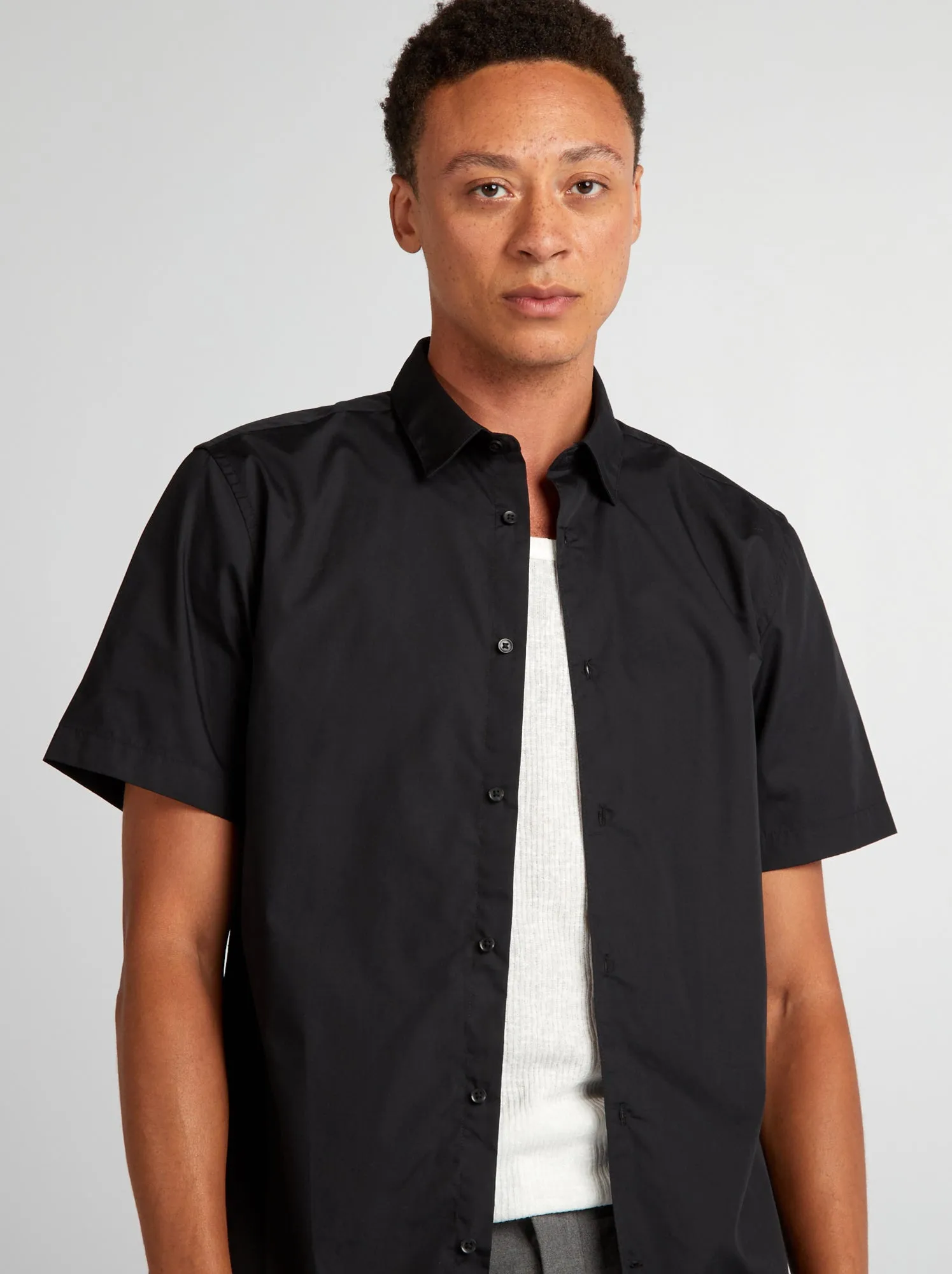 Camicia a maniche corte - nero