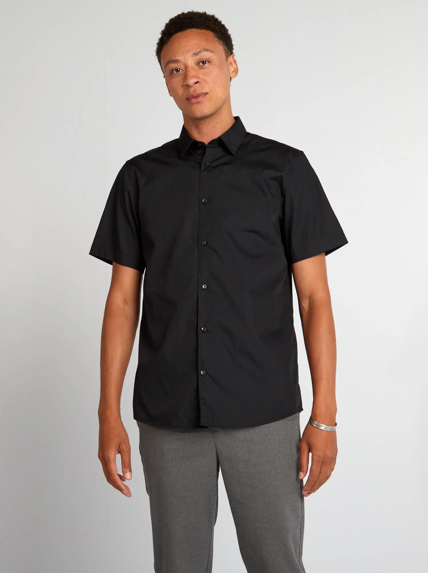 Camicia a maniche corte - nero