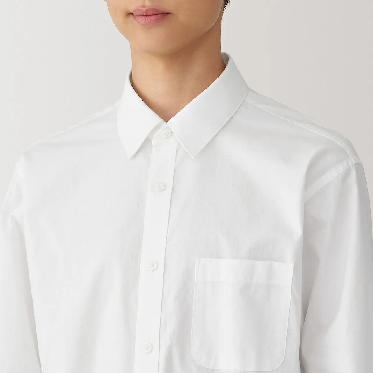 Camicia a maniche lunghe in cotone lavato da uomo