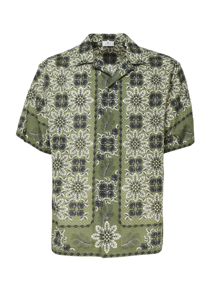 CAMICIA BOWLING IN COTONE STAMPATO