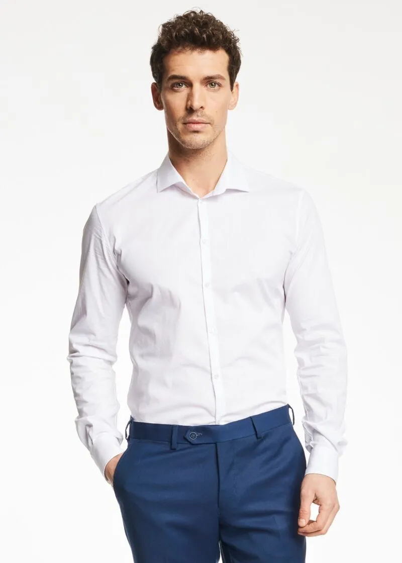 Camicia con collo alla francese
