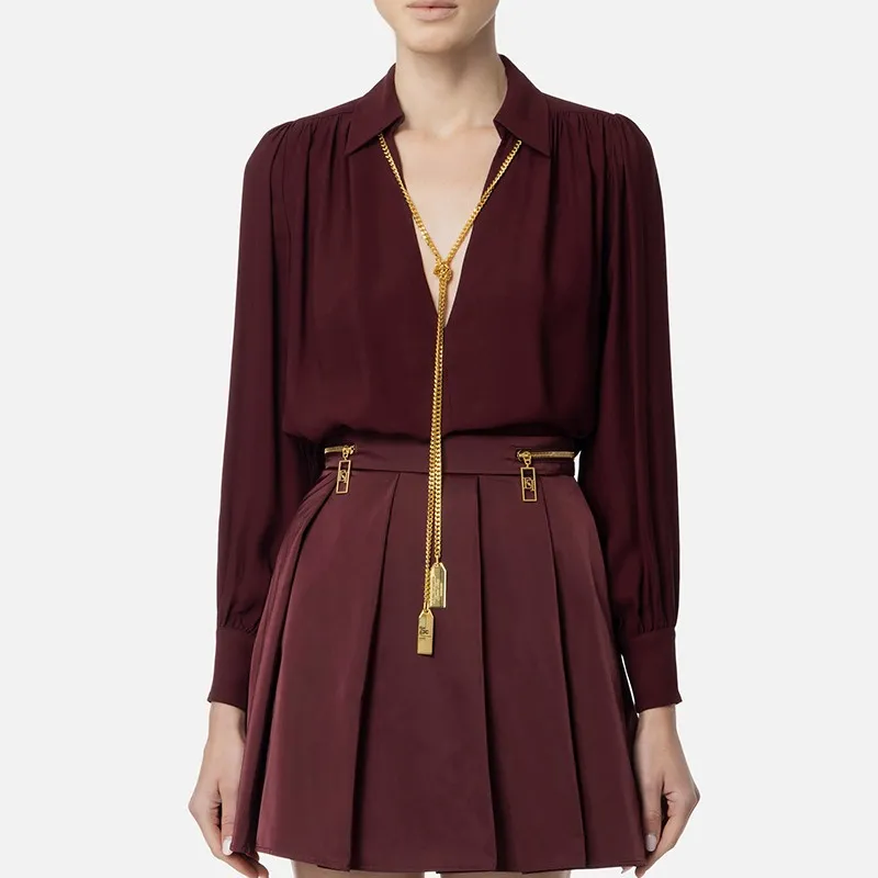 Camicia Elisabetta Franchi in georgette Donna