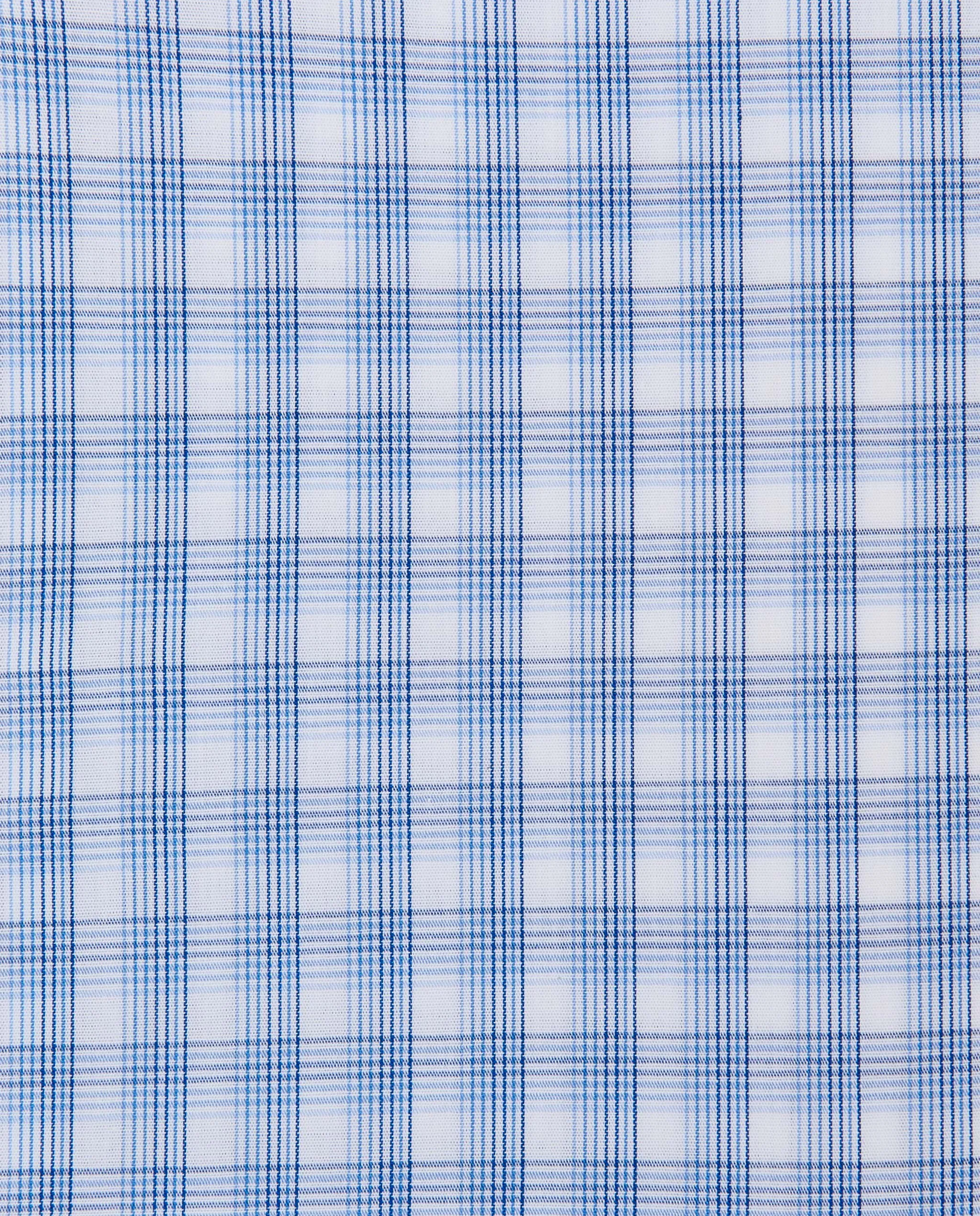 Camicia fancy cotone con fantasia quadrettata. francese    
