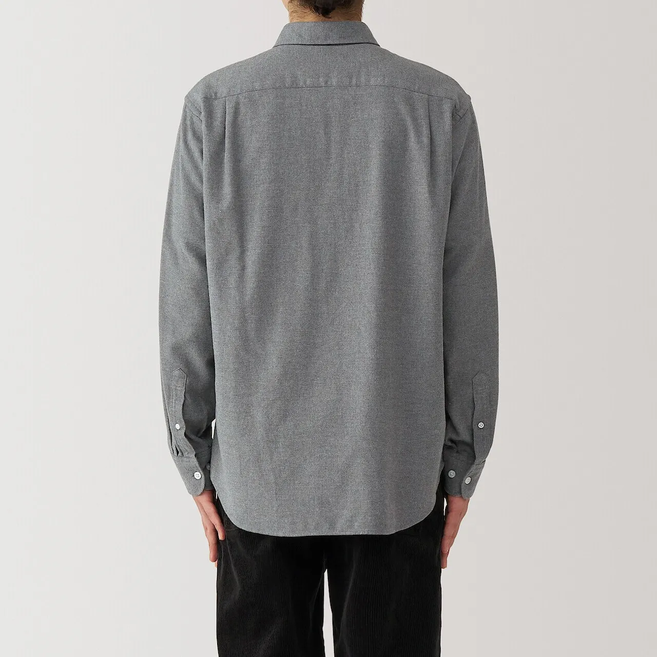 Camicia in flanella di cotone riciclato per uomo