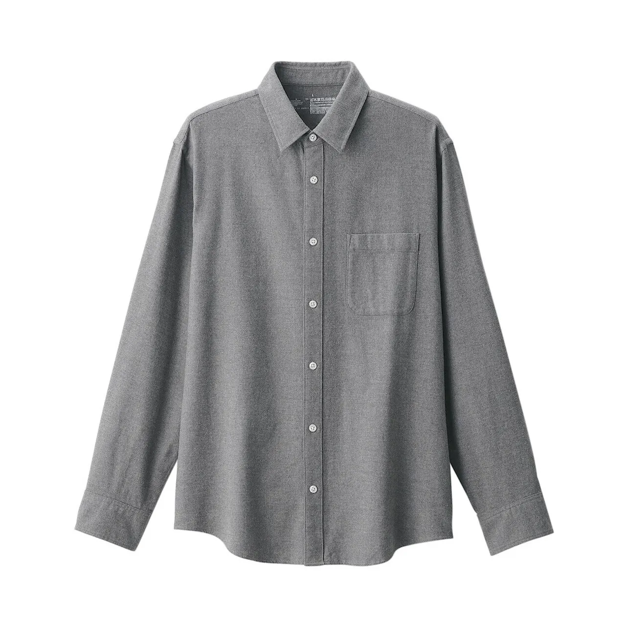 Camicia in flanella di cotone riciclato per uomo