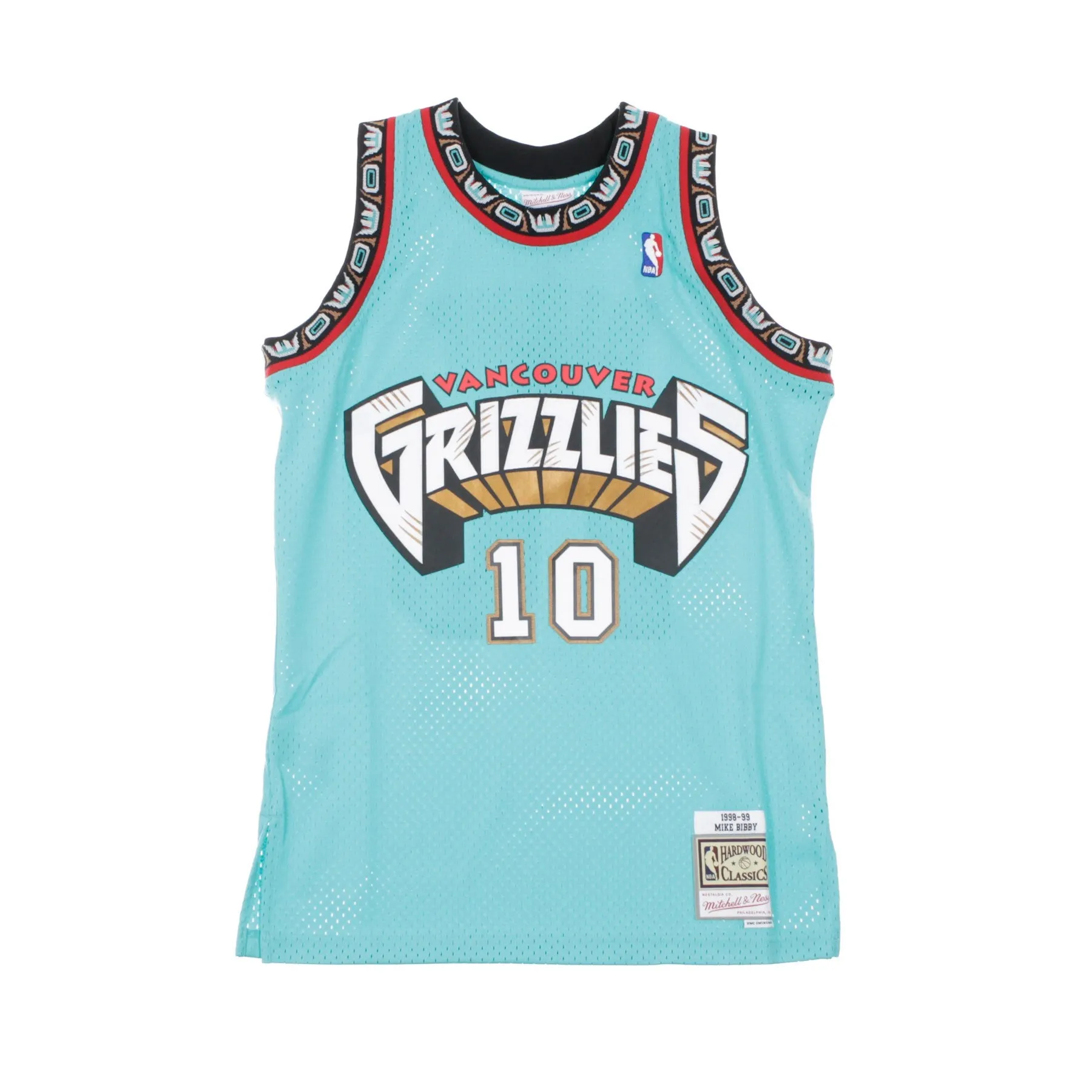 Canotta Basket Uomo Nba Swingman Jersey Hardwood Classics No 10 Mike Bibby 1998-99 Vangri Road Original Team Colors
