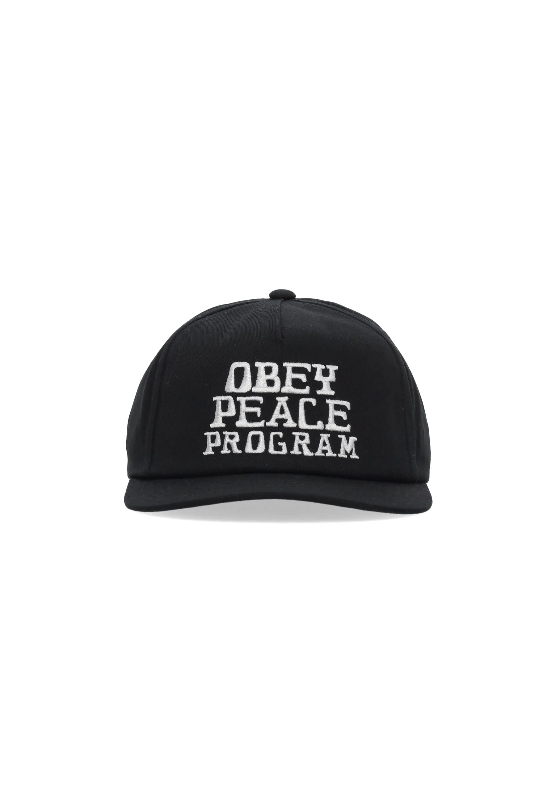 Cappellino Visiera Curva Uomo Peace Program 5panel Snapback Black