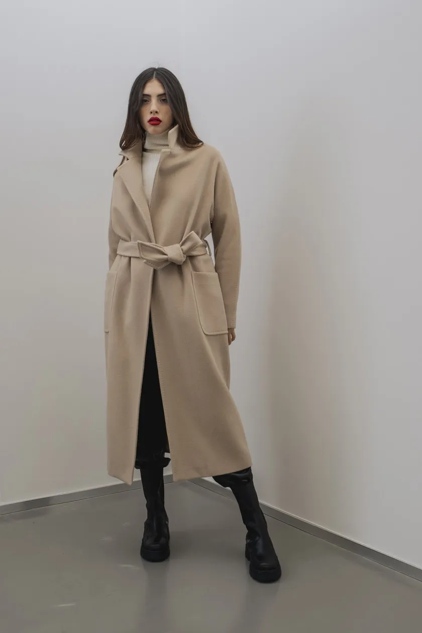 CAPPOTTO 1438 PUNTO A MANO CAMMETES PURA LANA VERG