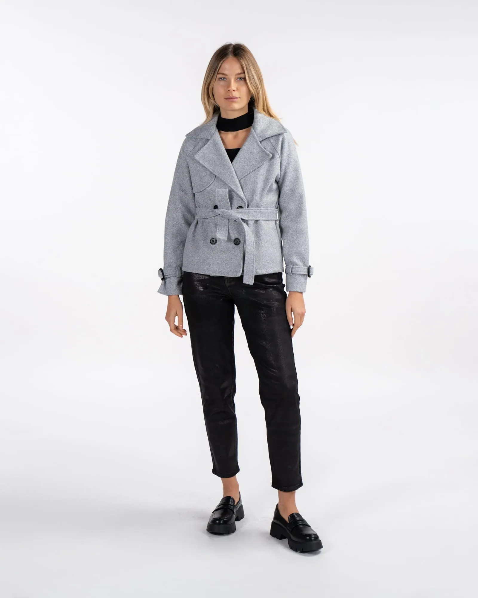 Cappotto corto -GRIGIO