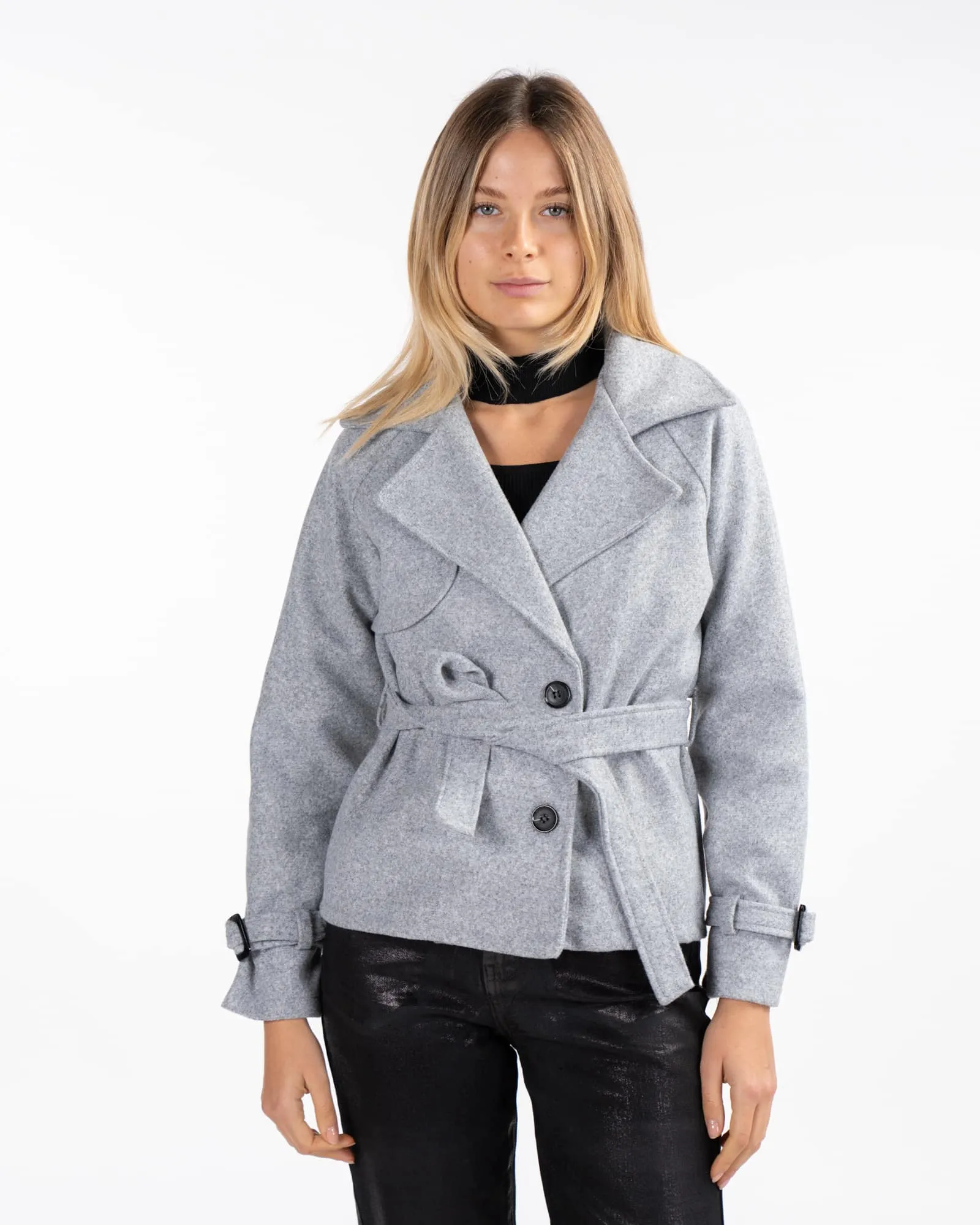Cappotto corto -GRIGIO