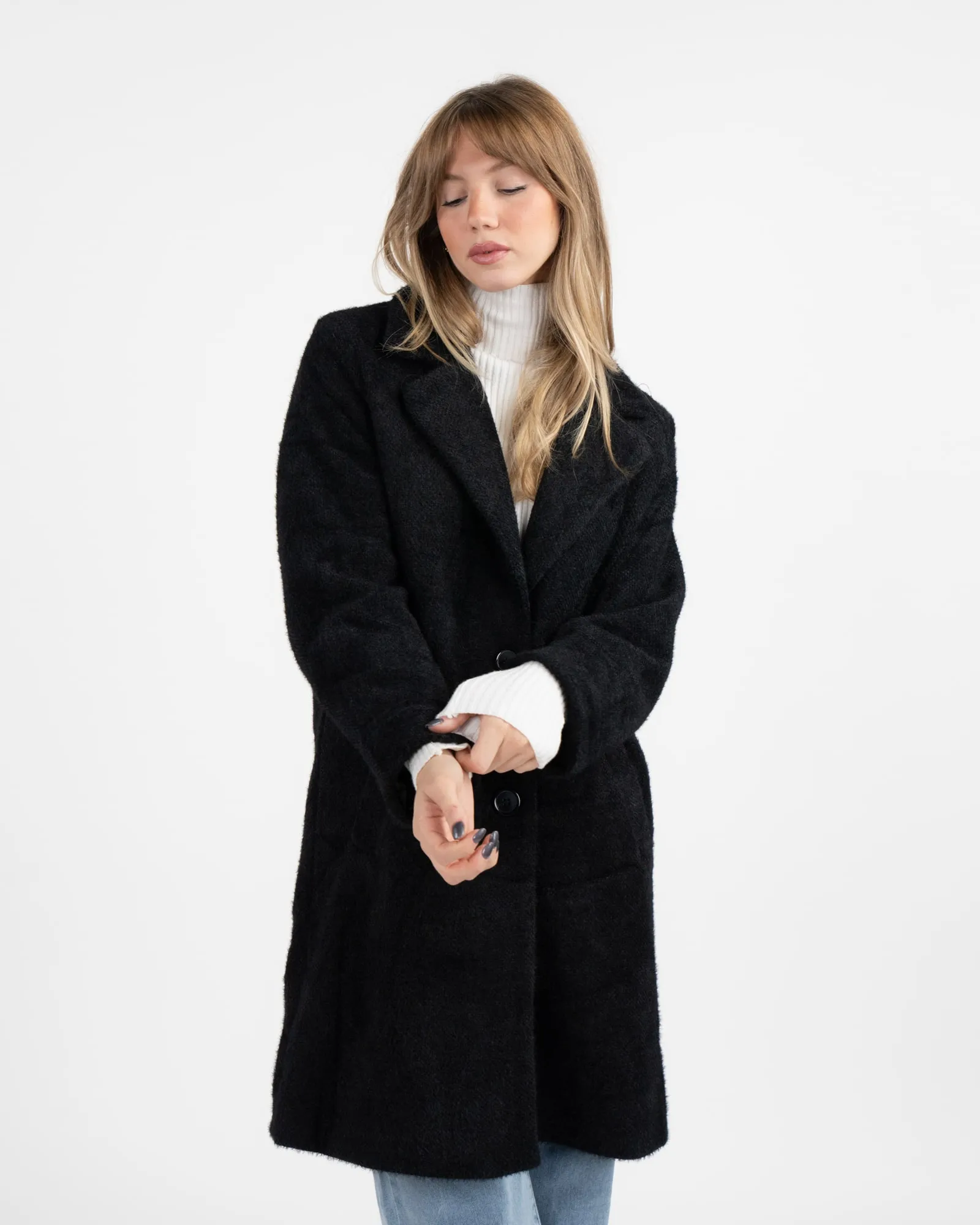 Cappotto morbido - NERO