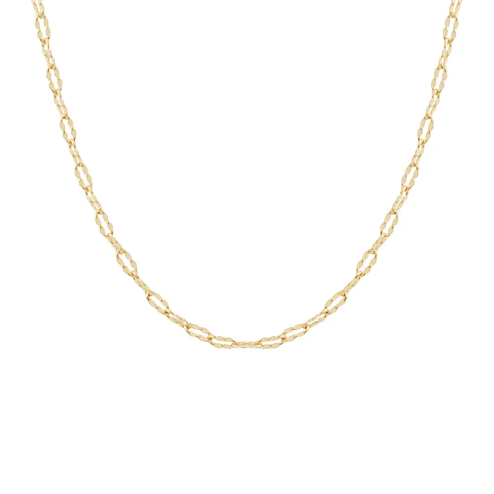 Catena Golden Dream Placcato Oro Giallo Maglia Forzatina Battuta 38 + 3 cm 1685668