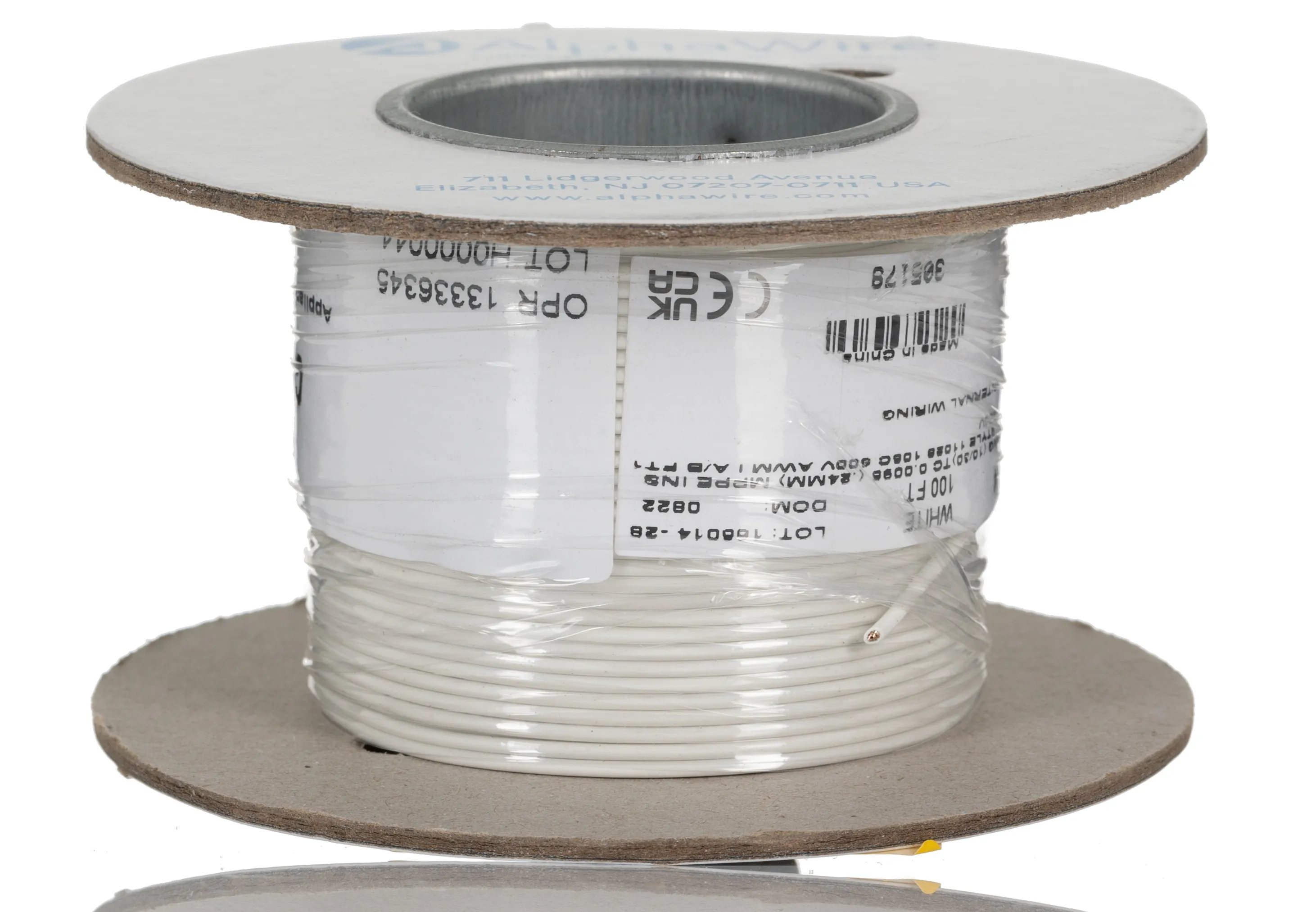 Cavo di collegamento apparecchiature Alpha Wire, 0,52 mm², 20 AWG, 600 V, 30m, Bianco, UL11028