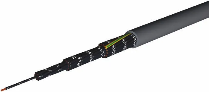 Cavo industriale multipolare non schermato a 19 cond. 1 mm², 16 AWG, 300/500 V, Ø12.7mm, L. 50m